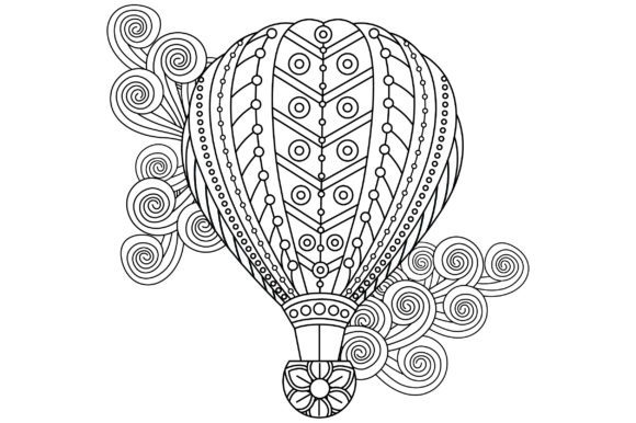 Floral Hot Air Balloons Design Collection
