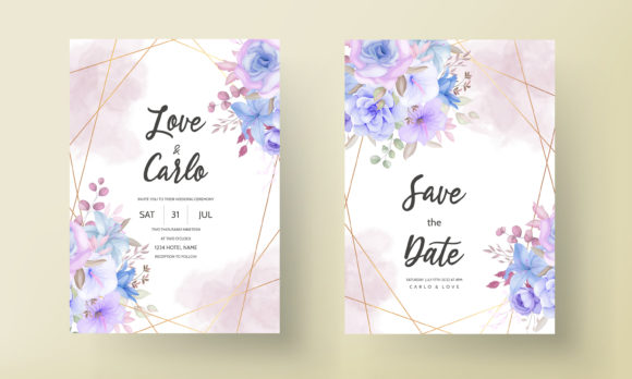 Romantic Purple Floral Wedding Invitation Explained