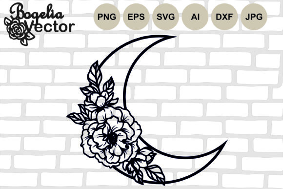 The Floral Crescent Moon: A Design for Creators