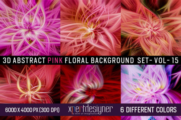 Unlock Creativity with Abstract Pink Floral Background Vol-15